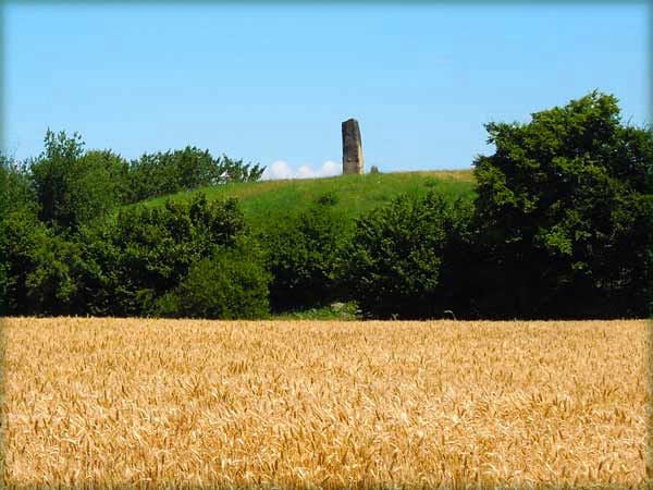 Der Keltenfürst von Hochdorf - Grabhügel mit Stele